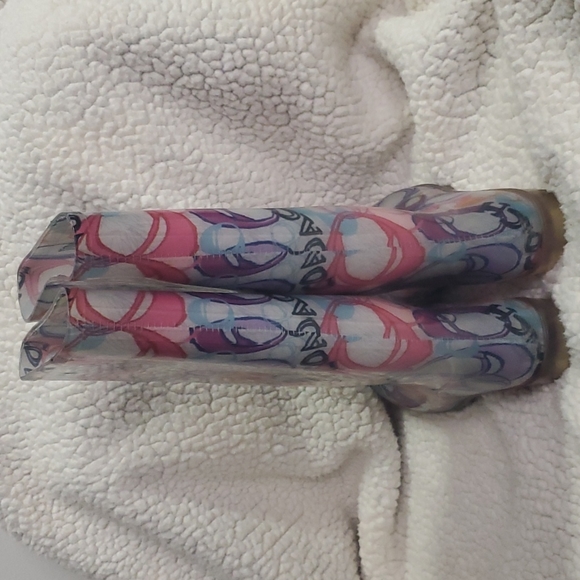 Coach Pixy Glaser Graffiti Rain Boots size 10 - Picture 3 of 8